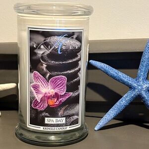 Kringle Candle Spa Day Scented Candle NWOT